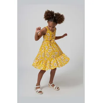 Dívčí šaty Dívčí šaty Mayoral žlutá barva, mini 6964.8F.Junior.PPYH 11X, vel. 167