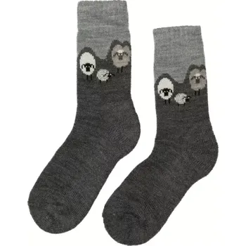 Dámské ponožky Ponožky s ovčí vlnou Matex M877 šedá,Váňa polo, merino velikost 27-28