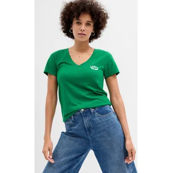 Dámské tričko GAP Dámské Tričko s výstřihem do V 795745-03 Velikost: XXS Tričko zdarma při nákupu nad 3000,-!