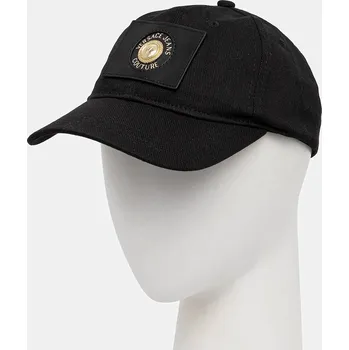Kšiltovka Bavlněná baseballová čepice Versace Jeans Couture černá barva, 77GAZK43 ZG304 77GAZK43.ZG304 99A, vel. ONE SIZE
