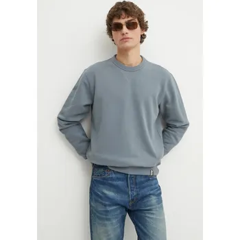 Pánská mikina Bavlněná mikina G-Star pánská, šedá barva, hladká, D25527-D395 D25527.D395 90X, vel. S