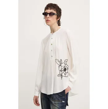 Dámská halenka Halenka Desigual NAGASAKI 24WWBW01 béžová 01X, vel. S