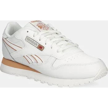 Pánské tenisky Kožené sneakers boty Reebok Classic CLASSIC LEATHER béžová barva, 100208281 01X, EUR 36.5