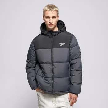 Reebok Bunda Zimní Puffer Jacket Šedá Xl