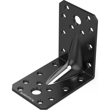 Úhloměr Černý úhelník do dřeva s prolisem