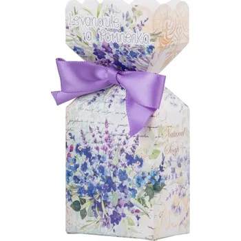 Koupelová kosmetika Mýdlo Levandule a pomněnka v krabičce, fialová 90g