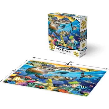 Puzzle PRIME 3D PUZZLE - Želví pláž 48 dílků