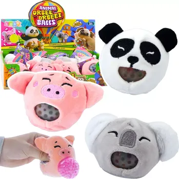 plyšák Plyšový mačkací gniotek se gelovými kuličkami – koala, panda, prasátko 6 cm