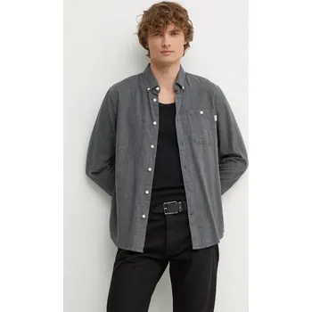 Pánská košile Bavlněná košile Pepe Jeans MIKE PM308719 šedá 90X, vel. S