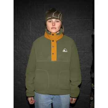 Pánská mikina Mikina ARMADA Kenlem Fleece Popover olive velikost L