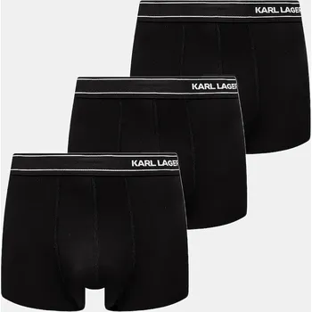 Boxerky Boxerky Karl Lagerfeld 3-pack pánské, černá barva, A1M47084 99X, vel. S