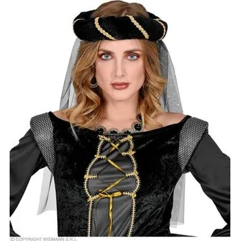 Volný čas Widmann&nbsp;Černá středověká čelenka se závojem
