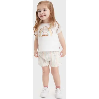 Kojenecká souprava Kojenecká sada Levi's LVG SHELL TEE & SHORT SET 1EK066 žlutá 11X, vel. 68