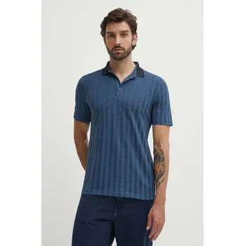 Pánské tričko Polo tričko Sisley 32CAS300P modrá 95X, vel. S