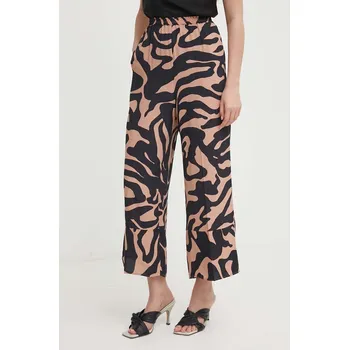 Dámské kalhoty Kalhoty Sisley dámské, jednoduché, high waist 4VJDLF05C vícebarevná MLC, vel. 38