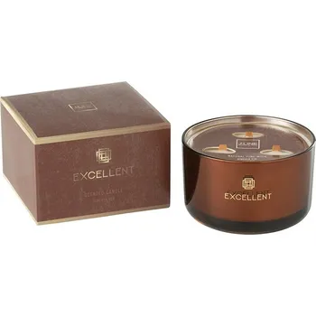 Svíčka Vonná svíčka J-Line Siberia Fir 26443 hnědá 88X