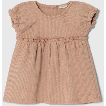 Dámská móda Kojenecké šaty United Colors of Benetton 3LC4AV00A.W.Seasonal béžová 08X, vel. 56