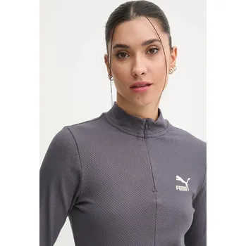 Pánské tričko Tričko s dlouhým rukávem Puma 626632 šedá 90X, vel. XS