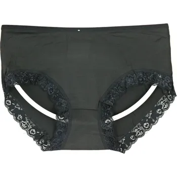 Kalhotky TMN Bambusové kalhotky s kraječkou vzor 707 Velikost: XL - XXL, Barva: černá