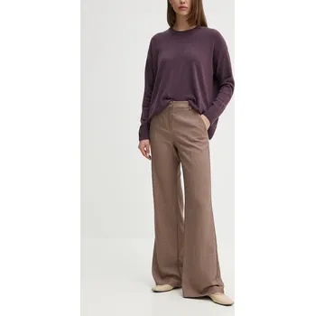 Dámské kalhoty Kalhoty s příměsí vlny La Petite Française PFPARFAIT béžová 80X, vel. 38