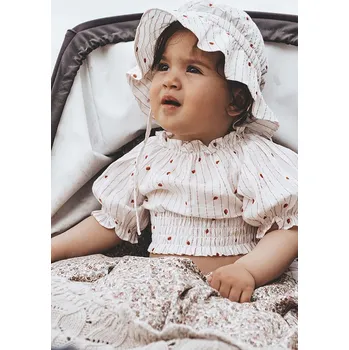 Čepice Dětská bavlněná čepice That's mine Kassia 068134 bílá 00X, vel. 4-6 let