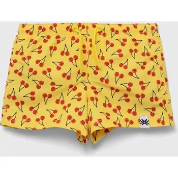 Chlapecké kraťasy Dětské plavkové šortky United Colors of Benetton žlutá barva 5HVJ0X00D.G.SEASONAL 11X, vel. 74