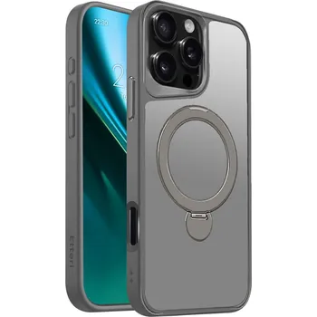 Pouzdro na mobilní telefon Pouzdro Etteri Matt Mag Ring pro iPhone 17 Pro Max šedé