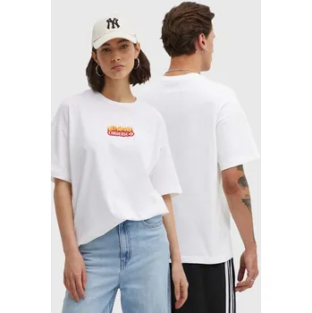 Bavlněné tričko Converse 10026466.A01 bílá 00X, vel. S