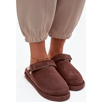 Dámské pantofle Boto Dámské pantofle s páskem Vyhřívané s kožešinkou Rilena Barva: Béžová, Velikost: 37