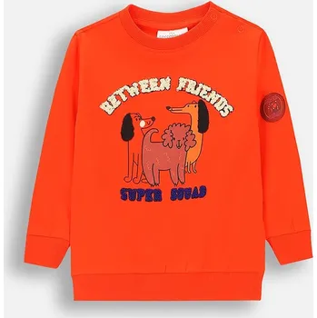 Kojenecké tričko s dlouhým rukávem Coccodrillo ZC4143101BBN červená 33X, vel. 68