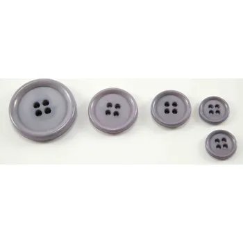 Knoflík Dírkový knoflík - s matným středem - šedý - průměr 1,52 cm