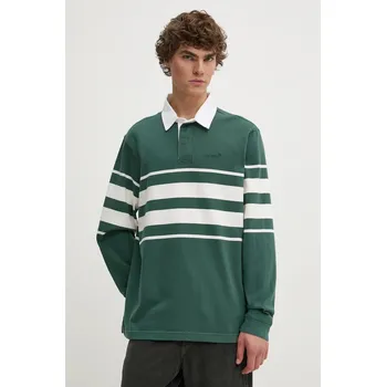 Pánské tričko Bavlněné tričko s dlouhým rukávem Levi's A4845 zelená 77X, vel. XL