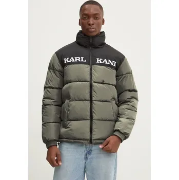 Bunda Karl Kani pánská, zelená barva, zimní, 60760013 78X, vel. S