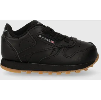 Chlapecké tenisky Dětské sneakers boty Reebok Classic CL LTHR černá barva 100008337 99X, EUR 19.5