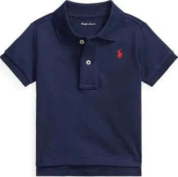 Dětská bavlněná polokošile Polo Ralph Lauren 320570127002 námořnická modř 59X, vel. 75-79