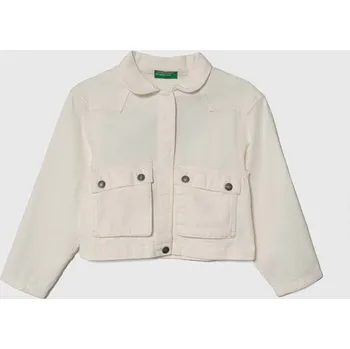 Chlapecká bunda Dětská riflová bunda United Colors of Benetton 22C2CN04D.G.Seasonal béžová 01X, vel. 160