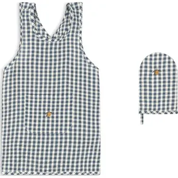 Kuchyňská zástěra Dětská zástěra Konges Sløjd KIDS APRON SET KS102010 námořnická modř 59X, vel. ONE SIZE