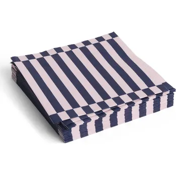 Papírový ubrousek Hay, Papírové ubrousky Hay Pattern, 40 x 40 cm, světle růžovo-modré pruhy, 20 ks - Formadore