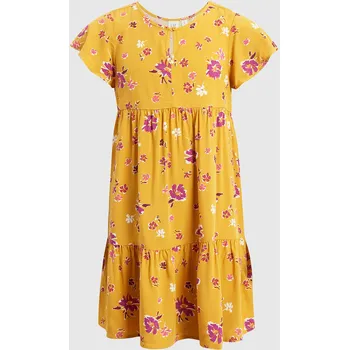 Dámské šaty GAP Dívčí Dětské volánové šaty floral 464598-00 Velikost: XS Tričko zdarma při nákupu nad 3000,-!