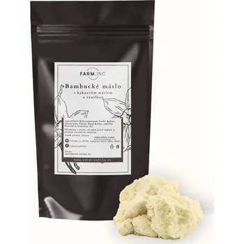Farm.inc Bambucké máslo (kousky) s kakaovým máslem a vanilkou ke šlehání 500g