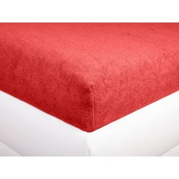 Prostěradlo Aaryans Froté prostěradlo červené 200 x 220 cm