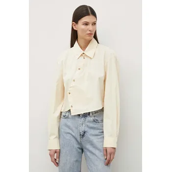 Pánská košile Bavlněná košile Won Hundred béžová barva, relaxed, s klasickým límcem, 2878-14235 2878.14235 01X, vel. 38