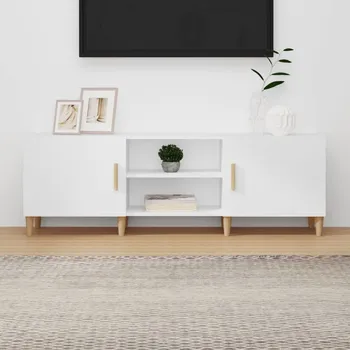 Obývací pokoj vidaXL TV skříňka 150x30x50 cm kompozitní dřevo [812619] Barva: Bílá