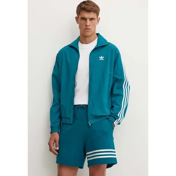 Pánská bunda Bunda adidas Originals pánská, přechodná, IZ2415 tyrkysová 06A, vel. XL