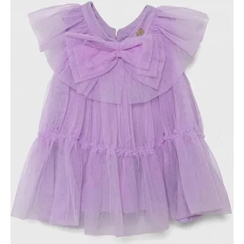 Dívčí šaty Dívčí šaty Pinko Up S4PIBGDR105 fialová 04X, vel. 116