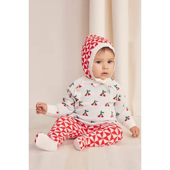 Dětská móda Kojenecká sada Bobo Choses Cherry 224AB107 červená 33X, vel. 62