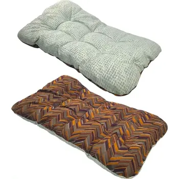 Pelíšek pro psa Matrace pro psa 126x78x11 Modrý hnědý