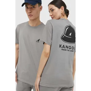 Pánské tričko Bavlněné tričko Kangol KAF22UTS219 šedá 90X, vel. S
