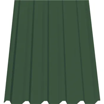 Střešní krytina SATJAM Plech trapézový SAT35 střešní PE25 tl. 0,5 mm RAL 6005 tmavě zelený