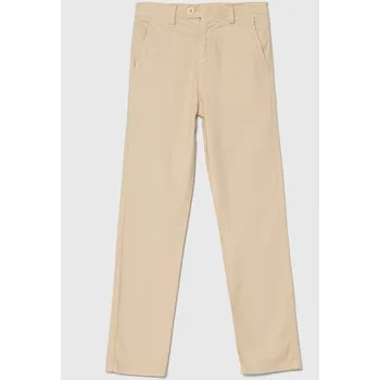 Dámské oblečení Kalhoty s lněnou směsí pro děti Guess N4GB00.WFBXA.PPYH béžová 08X, vel. 113-118